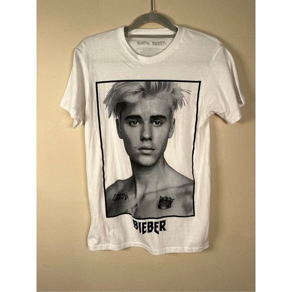 Justin Bieber Tops - Justin Bieber Graphic Tee Sz S